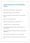Cidesco mock paper Exam with verified detailed solutions