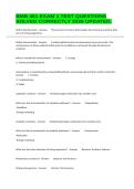 BMB 401 EXAM 1 TEST QUESTIONS SOLVED CORRECTLY 2026 UPDATED&period;