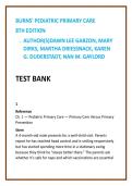 Pediatric Primary Care Test Bank &ndash; Practice MCQs Aligned With Burns&rsquo; Pediatric Primary Care &lpar;8th Edition&rpar;
