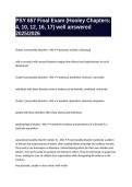 PSY 657 Final Exam &lpar;Hooley Chapters 4&comma; 10&comma; 12&comma; 16&comma; 17&rpar; well answered 2025&sol;2026