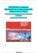 Test Bank for Lippincott Illustrated Reviews&colon; Pharmacology 8th Edition by Karen Whalen&vert; 9781496384133&vert; All Chapters 1-47&vert;LATEST 2026