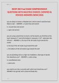 NEIEP 200 Final EXAM COMPREHENSIVE  QUESTIONS WITH MULTIPLE CHOICES &vert;VERIFIED &  REVISED ANSWERS &lpar;NEW&rpar; 2026 