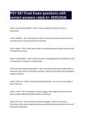 PSY 657 Final Exam questions with correct answers rated A&plus; 2025&sol;2026