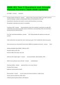 BMB 401 Test 3 Questions and Already Passed Answers 2025-2026 Updated&period;