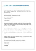 COM 312 Test 1 with precise detailed solutions