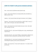 COM 312- EXAM 3 with precise detailed solutions