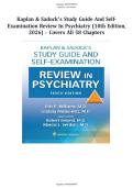 Kaplan & Sadock&rsquo;s Study Guide and Self-Examination Review in Psychiatry &lpar;10th Edition&comma; 2024&rpar; &ndash; Covers All 58 Chapters