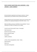 EMD COURSE QUESTIONS AND ANSWERS &vert; 2026 UPDATE &vert; 100&percnt; CORRECT