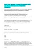 NSG 335 &lpar;Exam 1&rpar; Test Questions and All Correct Answers 2025-2026 Updated&period;