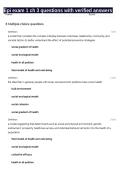 Epi exam 1 ch 3 questions with verified answers