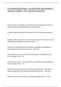 IT2 ADVANCEMENT EXAM &vert; 106 QUESTIONS AND ANSWERS &vert; 2026&sol;2027 UPDATE &vert; WITH COMPLETE SOLUTION