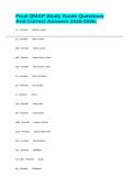 Final QMAP Study Guide Questions And Correct Answers 2025-2026&period;