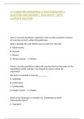 CC COURSE PRE-ASSESSMENT & POST-ASSESSMENT &vert; QUESTIONS AND ANSWERS &vert; 2026 UPDATE &vert; WITH COMPLETE SOLUTION