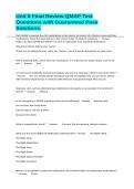 Unit 8 Final Review QMAP Test Questions with Guaranteed Pass Solutions&period;