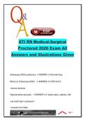 ATI RN Medical-Surgical Proctored 2026 &vert; 180&plus; Exam Questions and Answers with Rationales &vert; Medications&comma; Fluid Balance&comma; Endocrine&comma; Cardiac&comma; GI&comma; Neuro