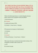 WCU PHYS 261 FINAL EXAM NEWEST 2026 ACTUAL  EXAM TEST BANK&vert; PHYS 261 FINAL EXAM REVIEW  WITH COMPLETE 350 REAL EXAM QUESTIONS AND  CORRECT VERIFIED ANSWERS&sol; ALREADY GRADED  A&plus; &lpar;MOST RECENT&excl;&excl;&rpar; 