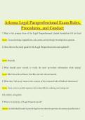 Arizona Legal Paraprofessional Exam &ndash; Rules&comma; Procedures & Conduct &vert; Study Guide & Practice PDF