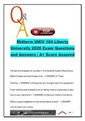 UNIV 104 Midterm Exam 2026 &ndash; Liberty University &ndash; 60&plus; Verified Questions on Learning Styles&comma; Study Skills&comma; Time Management&comma; and Academic Success