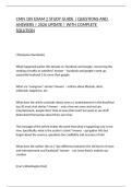CMN 10V EXAM 2 STUDY GUIDE &vert; QUESTIONS AND ANSWERS &vert; 2026 UPDATE &vert; WITH COMPLETE SOLUTION