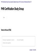 PHR certification study group PHR exam preparation questions and answers PHR study guide PDF 2026 updated PHR practice questions with rationales