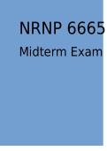NRNP 6665 Midterm Exam
