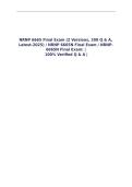 NRNP 6665 Final Exam &lpar;2 Versions&comma; 200 Q A&comma; Latest-2025&rpar; 100 Verified Q A