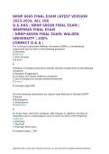 NRNP 6665 FINAL EXAM LATEST VERSION 2023-2024&comma; ALL 100 QUESTIONS  ANSWERS WALDEN UNIVERSITY
