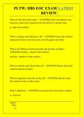 PLTW&colon; HBS EOC EXAM  REVIEW QUESTIONS AND ANSWERS 2026