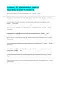 Lesson 9&colon; Medication Errors Questions and Answers&period;
