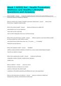Week 1 N3333 Set - Health Promotion&comma; Wellness and Healthy Lifestyles Questions and Answers&period;