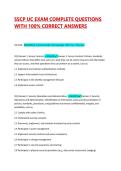 SSCP UC EXAM COMPLETE QUESTIONS WITH 100&percnt; CORRECT ANSWERS