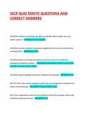 SSCP QUIZ FEDVTE QUESTIONS AND CORRECT ANSWERS