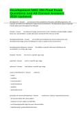 Development NSG 200 Final Exam Questions and All Correct Answers 2026 Updated&period;