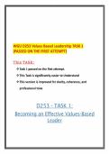 WGU D253 Values Based Leadership TASK 1 &lpar;PASSED ON THE FIRST ATTEMPT&rpar;&period;pdf