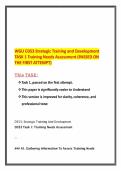WGU D353 Strategic Training and Development TASK 1 Training Needs Assessment &lpar;PASSED ON THE FIRST ATTEMPT&rpar;&period;pdf