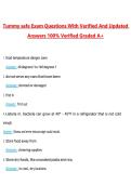 Tummy safe Exam Questions with Correct Answers Pass the Exam&comma; 100&percnt; Verified &lpar;2026 &sol; 2027&rpar; Graded A&plus;
