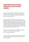 WOBC MDMP EXAM QUESTIONS COMPLETE WITH 100&percnt; VERIFIED ANSWERS 2026