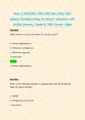 Exam 4&colon; NSG3280 &sol; NSG 3280 &lpar;New 2026&sol; 2027 Update&rpar; Pathophysiology for Nurses I &vert;Questions with Verified Answers &vert; Grade A&vert; 100&percnt; Correct- Galen&period;