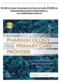 Test Bank- Edmunds' Pharmacology for the Primary Care Provider 5th Edition &lpar; Constance G Visovsky&comma;2022&rpar; &comma;All Chapters&vert;&vert; Latest Edition