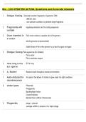 Bio - 219 UPDATED ACTUAL Questions and Accurate Answers