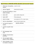 BIO 219 Exam 2 UPDATED ACTUAL Questions and Accurate Answers