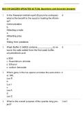 BIO 219 QUIZZES UPDATED ACTUAL Questions and Accurate Answers