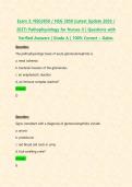 Exam 3&colon; NSG3850 &sol; NSG 3850 &lpar;Latest Update 2026 &sol; 2027&rpar; Pathophysiology for Nurses II &vert; Questions with Verified Answers &vert; Grade A &vert; 100&percnt; Correct &ndash; Galen&period;