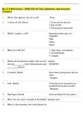 Bio 219 WVU Exam 1 UPDATED ACTUAL Questions and Accurate Answers