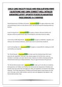 CHILD CARE FACILITY RULES AND REGULATIONS-RNRF &vert;QUESTIONS AND 100&percnt; CORRECT WELL DETAILED ANSWERS&vert;LATEST UPDATE&excl;&excl;&excl;&excl;&excl;2026&vert;GUARANTEED PASS&vert;GRADED A&plus;&vert;VERIFIED