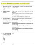 bio 219 final UPDATED ACTUAL Questions and Accurate Answers