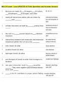 BIO 219 exam 1 wvu UPDATED ACTUAL Questions and Accurate Answers
