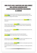 RNRF STUDY GUIDE &vert;QUESTIONS AND 100&percnt; CORRECT WELL DETAILED ANSWERS&vert;LATEST UPDATE&excl;&excl;&excl;&excl;&excl;2026&vert;GUARANTEED PASS&vert;GRADED A&plus;&vert;VERIFIED