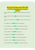 Bio111 ECPI final exam UPDATED ACTUAL Questions and Accurate anatomy - CORRECT AN S WER