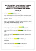 SWA EXAM 1 STUDY GUIDE&vert;QUESTIONS AND 100&percnt; CORRECT WELL DETAILED ANSWERS&vert;LATEST UPDATE&excl;&excl;&excl;&excl;&excl;2026&vert;GUARANTEED PASS&vert;GRADED A&plus;&vert;VERIFIED